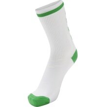 hummel Sportsocke Elite Indoor Low weiss/grün - 1 Paar