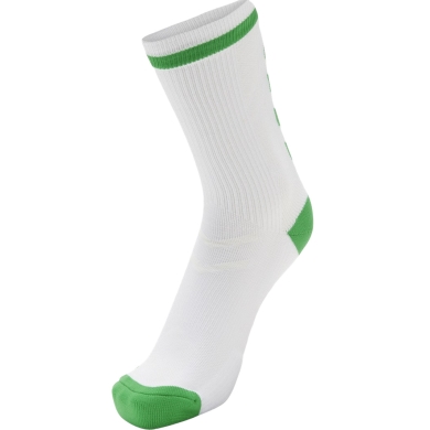 hummel Sportsocke Elite Indoor Low weiss/grün - 1 Paar