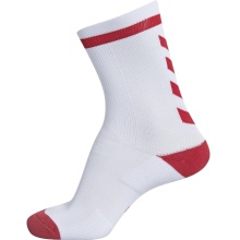 hummel Sportsocke Elite Indoor Low weiss/rot - 1 Paar