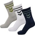 hummel Sportsocken Crew weiss/magnetgrau/marineblau - 3 Paar