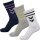 hummel Sportsocken Crew weiss/grau/dunkelblau - 3 Paar