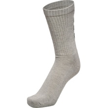 hummel Sportsocken Fundamental Crew grau/schwarz - 3 Paar