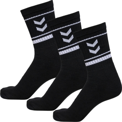 hummel Sportsocken hmlSTRIPE Crew schwarz - 3 Paar