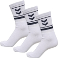 hummel Sportsocken hmlSTRIPE Crew weiss/marineblau - 3 Paar