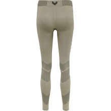 hummel Funktionsunterwäsche Sport-Tight Seamless nahtlos (atmungsaktiv, enganliegend) lang grau Damen