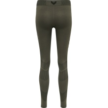 hummel Funktionsunterwäsche Sport-Tight Seamless nahtlos (atmungsaktiv, enganliegend) lang grün Damen