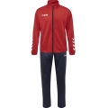 hummel Trainingsanzug hmlPROMO Poly (Jacke und Hose) rot/marineblau Herren