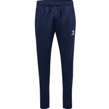 hummel Trainingshose hmlESSENTIAL Pant (Interlock-Stoff) lang marineblau Herren