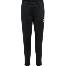 hummel Trainingshose hmlESSENTIAL Pant (Interlock-Stoff) lang schwarz Kinder