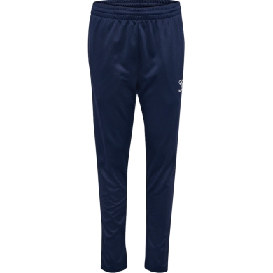 hummel Trainingshose hmlESSENTIAL Pant (Interlock-Stoff) lang marineblau Kinder