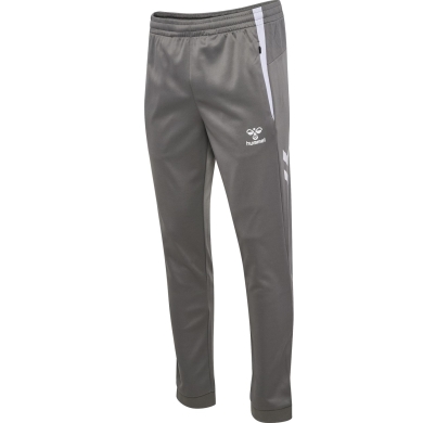 hummel Trainingshose hmlLEAD 2.0 Track Pant (rec. Polyester, mit Reißverschlusstaschen) lang dunkelgrau Herren