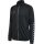 hummel Sport-Trainingsjacke hmlAUTHENTIC Poly Zip (gestrickter Polyester, mit Reißverschlusstaschen) schwarz/grau Herren