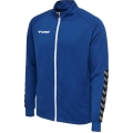 hummel Sport-Trainingsjacke hmlAUTHENTIC Poly Zip (gestrickter Polyester, mit Reißverschlusstaschen) dunkelblau Herren