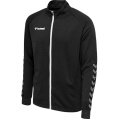 hummel Sport-Trainingsjacke hmlAUTHENTIC Poly Zip (gestrickter Polyester, mit Reißverschlusstaschen) schwarz Kinder