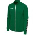 hummel Sport-Trainingsjacke hmlAUTHENTIC Poly Zip (gestrickter Polyester, mit Reißverschlusstaschen) dunkelgrün Kinder