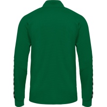 hummel Sport-Trainingsjacke hmlAUTHENTIC Poly Zip (gestrickter Polyester, mit Reißverschlusstaschen) dunkelgrün Kinder