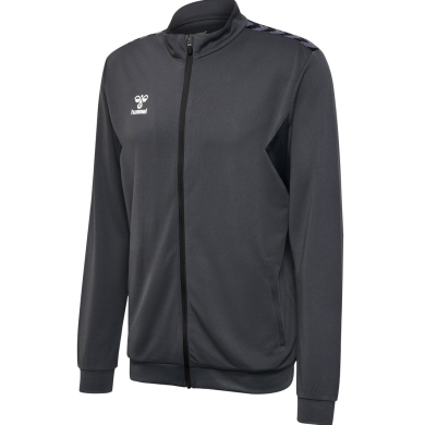 hummel Sport-Trainingsjacke hmlAUTHENTIC PL Full-Zip (100% Polyester) asphaltgrau Herren