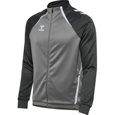 hummel Trainingsjacke hmlLEAD 2.0 Track Zip (hohe Atmungsaktivität) grau/schwarz Herren