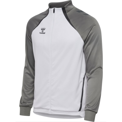 hummel Trainingsjacke hmlLEAD 2.0 Track Zip (hohe Atmungsaktivität) weiss/grau Herren