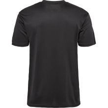 hummel Sport-Tshirt hmlACTIVE PL Jersey (100% rec. Polyester) kurzarm schwarz Herren