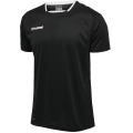 hummel Sport-Tshirt hmlAUTHENTIC Poly Jersey (leichter Jerseystoff) Kurzarm schwarz/weiss Herren