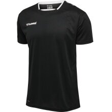 hummel Sport-Tshirt hmlAUTHENTIC Poly Jersey (leichter Jerseystoff) Kurzarm schwarz/weiss Herren