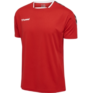 hummel Sport-Tshirt hmlAUTHENTIC Poly Jersey (leichter Jerseystoff) Kurzarm rot Herren