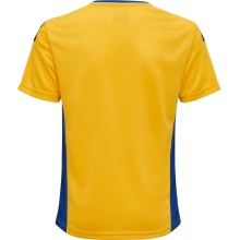 hummel Sport-Tshirt hmlAUTHENTIC Poly Jersey (leichter Jerseystoff) Kurzarm gelb/blau Kinder