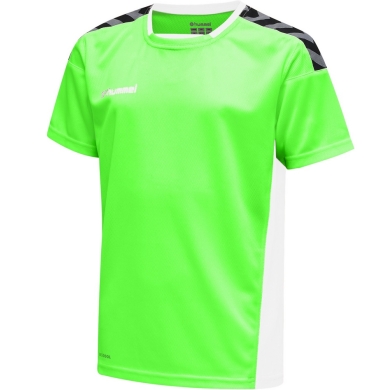 hummel Sport-Tshirt hmlAUTHENTIC Poly Jersey (leichter Jerseystoff) Kurzarm neongrün Kinder