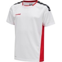 hummel Sport-Tshirt hmlAUTHENTIC Poly Jersey (leichter Jerseystoff) Kurzarm weiss/rot Kinder