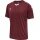 hummel Sport-Tshirt hmlCORE XK Poly Jersey (robuster Doppelstrick) Kurzarm weinrot Herren