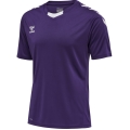 hummel Sport-Tshirt hmlCORE XK Poly Jersey (robuster Doppelstrick) Kurzarm violett/weiss Herren