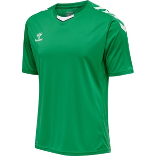 hummel Sport-Tshirt hmlCORE XK Poly Jersey (robuster Doppelstrick) Kurzarm grün Herren