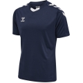 hummel Sport-Tshirt hmlCORE XK Poly Jersey (robuster Doppelstrick) Kurzarm marineblau Herren