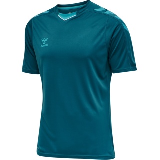 hummel Sport-Tshirt hmlCORE XK Poly Jersey (robuster Doppelstrick) Kurzarm coralblau Herren