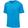 hummel Sport-Tshirt hmlCORE XK Poly Jersey (robuster Doppelstrick) Kurzarm blau Herren