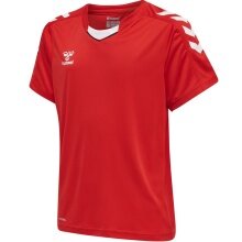 hummel Sport-Tshirt hmlCORE XK Poly Jersey (robuster Doppelstrick) Kurzarm rot Kinder