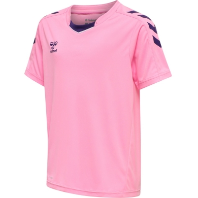 hummel Sport-Tshirt hmlCORE XK Poly Jersey (robuster Doppelstrick) Kurzarm pink Kinder