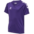 hummel Sport-Tshirt hmlCORE XK Poly Jersey (robuster Doppelstrick) Kurzarm violett/weiss Kinder