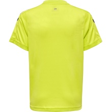 hummel Sport-Tshirt hmlCORE XK Poly Jersey (robuster Doppelstrick) Kurzarm limegrün Kinder