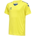 hummel Sport-Tshirt hmlCORE XK Poly Jersey (robuster Doppelstrick) Kurzarm gelb/blau Kinder