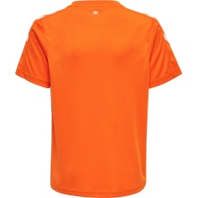 hummel Sport-Tshirt hmlCORE XK Poly Jersey (robuster Doppelstrick) Kurzarm orange Kinder