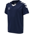 hummel Sport-Tshirt hmlCORE XK Poly Jersey (robuster Doppelstrick) Kurzarm marineblau Kinder