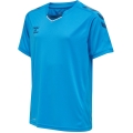 hummel Sport-Tshirt hmlCORE XK Poly Jersey (robuster Doppelstrick) Kurzarm blau Kinder