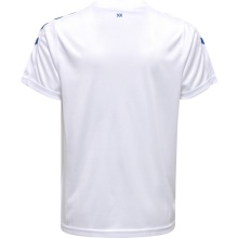 hummel Sport-Tshirt hmlCORE XK Poly Jersey (robuster Doppelstrick) Kurzarm weiss/blau Kinder