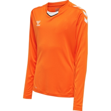 hummel Sport-Langarmshirt hmlCORE XK Poly Jersey (Interlock-Stoff) orange Kinder