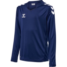 hummel Sport-Langarmshirt hmlCORE XK Poly Jersey (Interlock-Stoff) marineblau Kinder