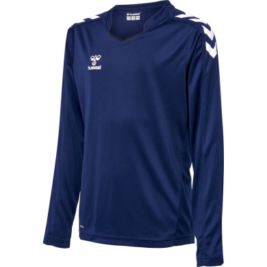 hummel Sport-Langarmshirt hmlCORE XK Poly Jersey (Interlock-Stoff) marineblau Kinder