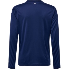 hummel Sport-Langarmshirt hmlCORE XK Poly Jersey (Interlock-Stoff) marineblau Kinder