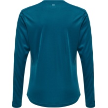 hummel Sport-Langarmshirt hmlCORE XK Poly Jersey (Interlock-Stoff) coralblau Kinder